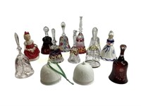Collection of Glass Table Bells