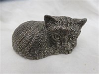 REED AND BARTON MUSICAL CAT FIGURE - WORKS -