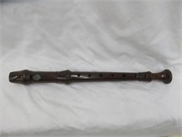 VINTAGE WOODEN RECORDER WITH POUCH