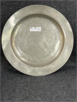 Antique Large Pewter Platter