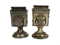 2 Vintage U.S. Mail Stamp Holders