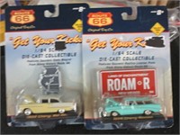 1:64 Route 66 55 Chevy Bel Air & 56 Chevy Nomad