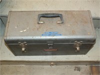 TOOLBOX W/ TRAILER HITCHES, TOOLS & MORE