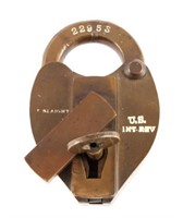 Slaight U.S. Internal Revenue Seal Padlock w/ Key