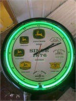 John Deere light up clock