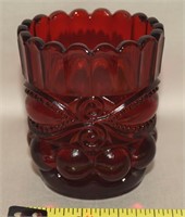 Vtg Mosser Ruby Red Glass Eye Winker Toothpick