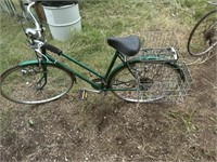 Raleigh Bicycle with Folding Baskets