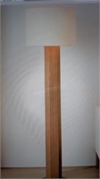$600 Culver Wood Floor Lamp w/Shade 64"