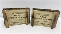 40 rounds of .30-06 Tracer ammunition brass