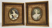 ANTIQUE FRENCH VICTORIAN OVAL PORTRAIT FRAMES