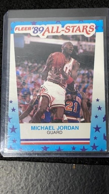 1989 Fleer Michael Jordan All Stars Sticker Card