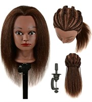 New, 22 Inch 100% Real Human Hair Mannequin