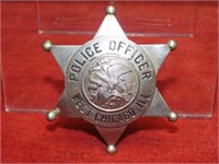 Vintage West Chicago Police officer badge.
