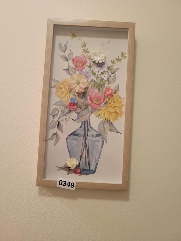 Framed Floral Wall Décor