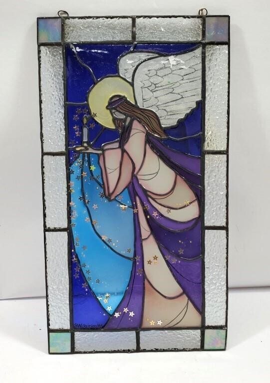 Christmas Stained Glass Angel