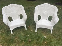 Wicker chairs (2)