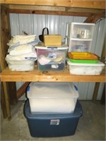 Large Group of Fabric and a few Sewing Supplies