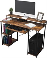 TOPSKY Computer Desk with Storage Shelves/23.2