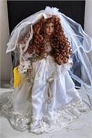 Bridal Doll in Stand, Approx 20" h