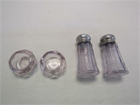 Amethyst Depression Glass S&P Shaker & Salt Seller