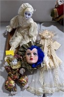 Porcelain Faced Dolls & More