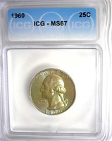 1960 Quarter ICG MS67 LISTS $900