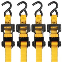 $30  DEWALT 1.25x16ft Ratchet Tie-Downs (4-Pack)