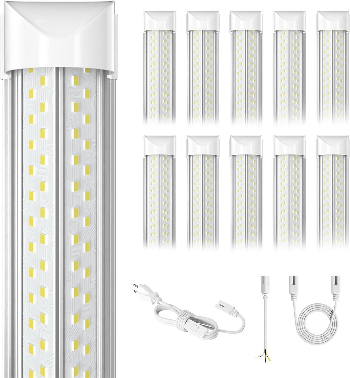 10-Pack 8FT LED Shop Lights