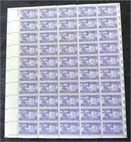 1953 GENERAL GEORGE PATTON 3 CENT STAMP SHEET