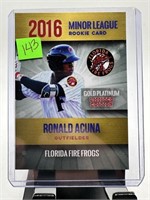 2016 RONALD ACUNA ROOKIE BASEBALL CARD