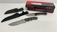Rough Rider 1868 Knife with sheath and box, Frost