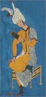 17th-18th miniature hand painted qajar or ottoman