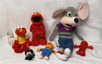 Character Toys - Elmo, Ernie, Chuck E Cheese, More