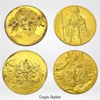 Franklin Mint- Genius of Da Vinci Sterling Medals