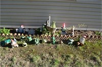 Decorative Garden Figurines -Frogs, Gnomes, Turtle