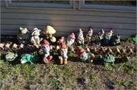 Decorative Garden Figurines - Frogs & Gnomes