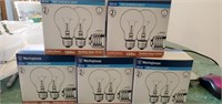 5 New Packages of Light Bulbs - 60W