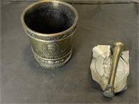 Vintage Schering Brass Mortar & Pestle