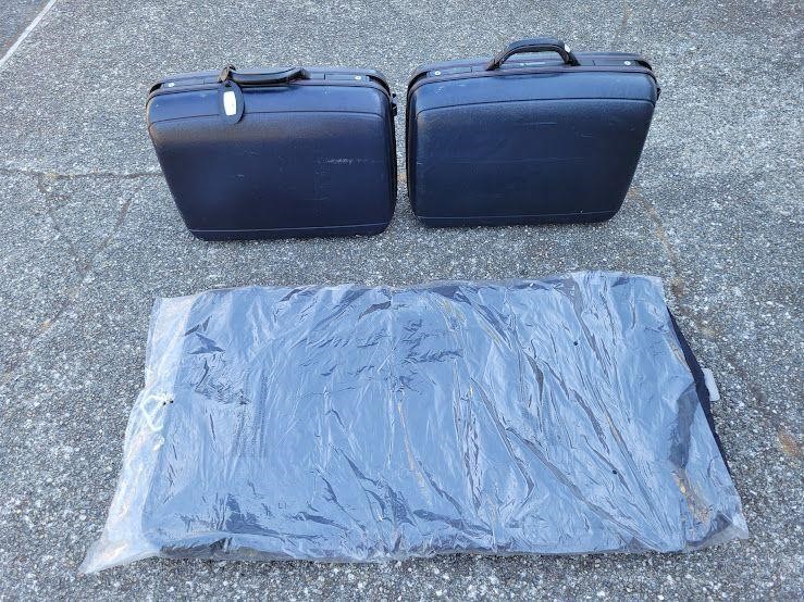 (2) SAMSONITE Hard Cases & (1) Suit Bag