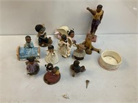 Collection of Ebony Figurines and collectables