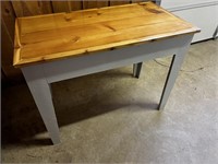 White Table Refinished Top 41x22x31”