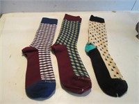 NEW 3 PAIR MENS  PHILOSOCKPHY DRESS SOCKS