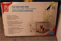 New 2 door wire pet crate. Up to 90 lbs. XL(42'' X