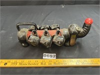 Vintage Wiener Dog Decanter & Cup Set