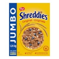 Post Shreddies Original Cereal, Jumbo Size, 1.24