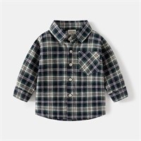 Yueary Boys Baby Shirts Flannel Button Down