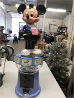 MICKEY MOUSE GUMBALL MACHINE, NO KEY NEEDED