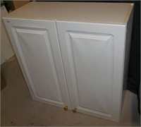 2 Door White Cabinet Upper (29 1/2 x 30 x 12 1/2)