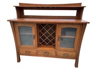 SOLID CHERRY ARTS & CRAFTS STYLE BACK BAR