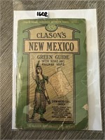 VTG NEW MEXICO CLASONS GREEN GUIDE W MAP
